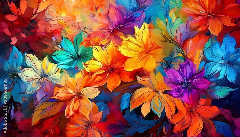 Fototapeta premium Colorful Of Flower Background