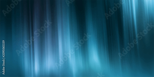 Obraz na plátne ethereal abstract aurora borealis in cool blue and turquoise tones, creating a dreamlike and mystical atmosphere with soft light streaks