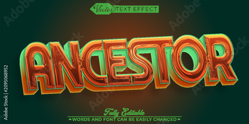 Konstfotografi Ancient Ancestor Heritage Legacy Typography Vector Fully Editable Smart Object