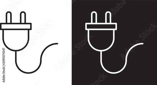 Cuadro en lienzo Plug icon