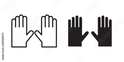 Cuadro en lienzo Gloves icon