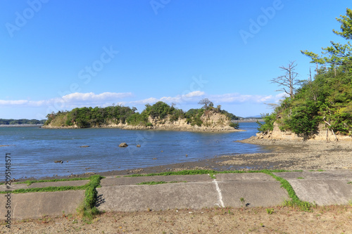 Fotografie 浦戸諸島の朴島の海岸風景（宮城県塩竈市）