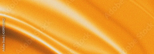 Fotografie Golden yellow waves curve gracefully through this bright canvas highlighting subtle grainy texture  and soft light for abstract backgrounds