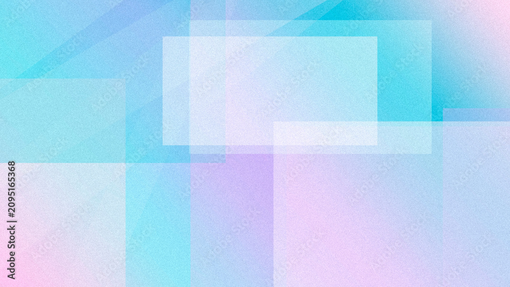 Fototapeta premium Pastel abstract background of stacked blocks in teal, blue, and lavender with a bright central area, ideal for headlines, covers, and ads.