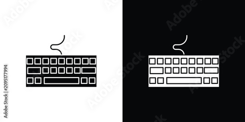 Foto Keyboard icon minimal logos bundle