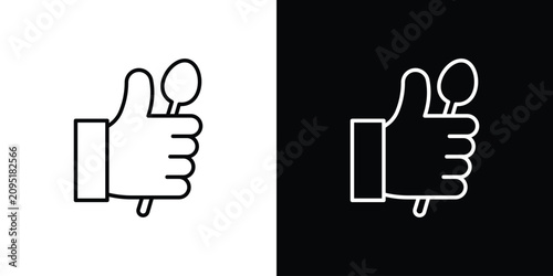 Canvas-taulu Good food icon simple elements series