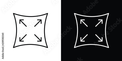 Obraz na plátne Stretchable fabric icon simple elements series