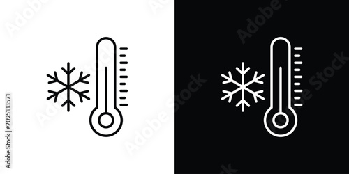 Photos Cold temperature icon simple elements series