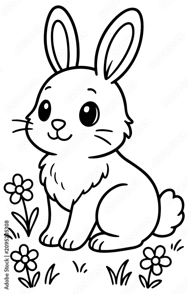 Fototapeta premium rabbit, bunny, easter, animal, hare, vector, illustration, cartoon, cute, art, baby, pet, silhouette, spring, pink, holiday, mammal, animals, fun, drawing, character, funny, design, pets, nature