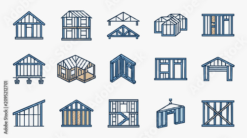 Foto Architectural House Plans Sketches Collection.