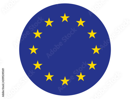 EU natiional flag circle symbol.