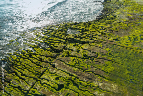 Aerial view of Laomei Green Reef, Taiwan