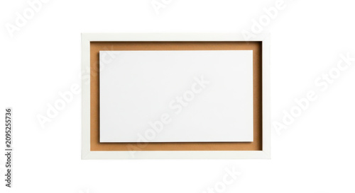 Simple wooden picture frame with empty space inside