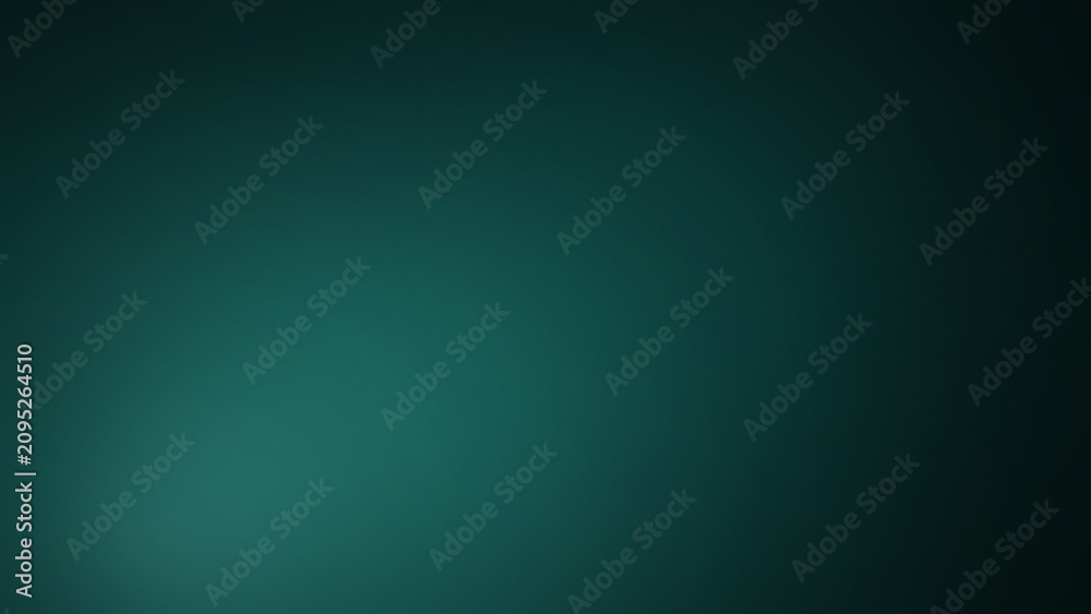 Obraz premium Dark seafoam green gradient background, with soft light, vignette effect for, projects and digital, compositions and