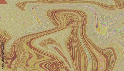 Cuadro en lienzo Abstract flowing earthy liquid marble texture with rich golden brown hues creati