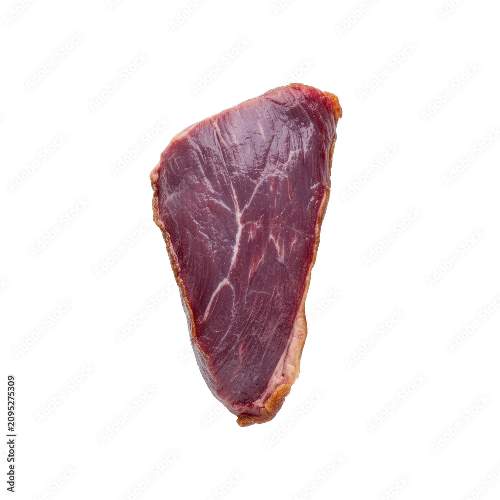 Fototapeta premium Raw Beef Steak with Fat and Marbling