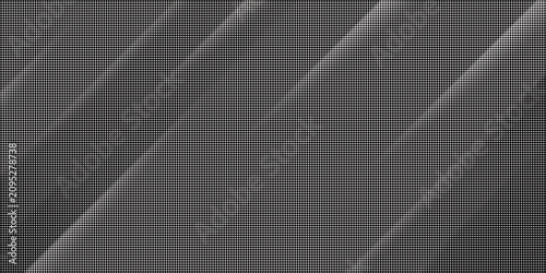 Screen Halftone   texture with diagonal light reflections on dark mesh surface