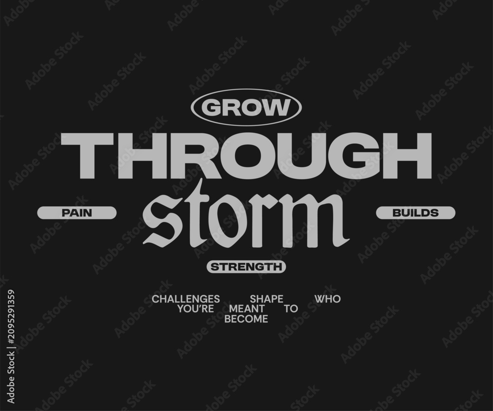 Fototapeta premium Urban Streetwear Typography Quote Vector, Minimal Aesthetic Lettering for T-Shirt, Clothing Brand and Poster Design