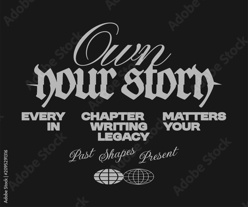 Fotografie Modern Minimalist Typography Quote Vector for T-Shirt, Streetwear Apparel, Poste