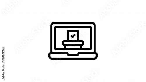 vote minimalist stroke animation