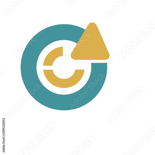 Abstract Circle and Triangle Graphic