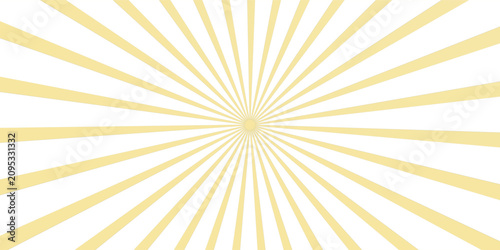 Cuadro en lienzo Background with yellow gradient and concentrated lines interspersed with stars
