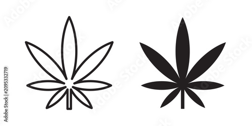 Konstfotografi Cannabis leaf icon