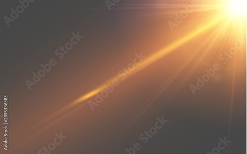 Konstfotografi Realistic upper right sun flare overlay for cinematic video editing and photogr