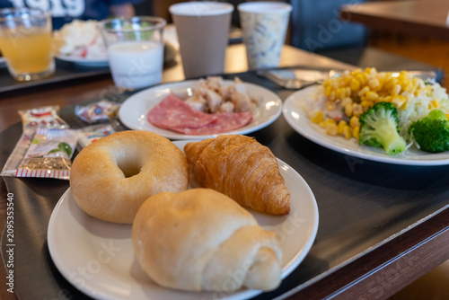日本の北海道室蘭市で泊まったホテルの美味しい朝食