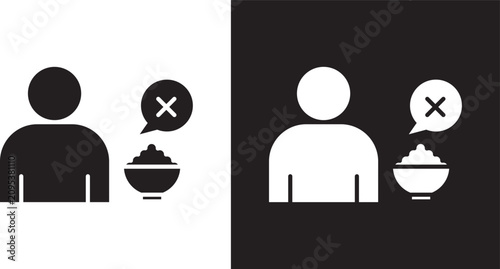 Obraz na plátně Lack of appetite icon