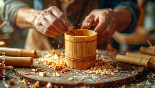 Making a Clay Vase by Hand on Pottery Wheel
