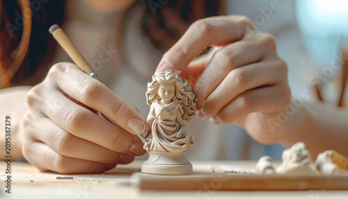 Sculpting a Miniature Statue by Hand