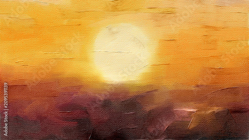 Autumn sunset background