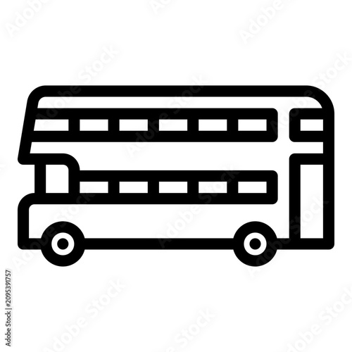 Fotografie double decker icon