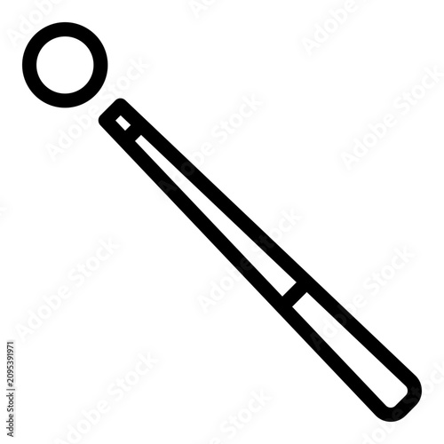 Bild auf Leinwand cue stick icon