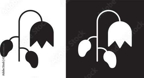 Foto Wilted flower icon