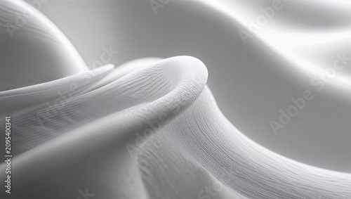Abstract Wavy Grey Textile Texture Background