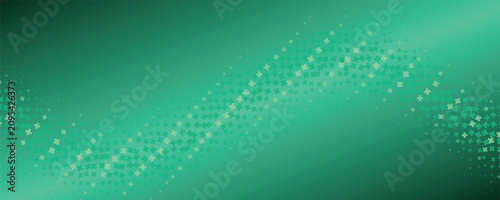 Konstfotografi Abstract green gradient with glowing diamond pattern and bokeh effect in a horiz