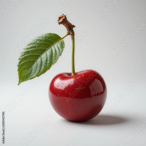 cherry on a white background