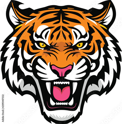 tiger head vector