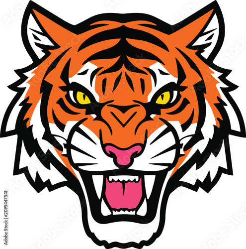 tiger head vector