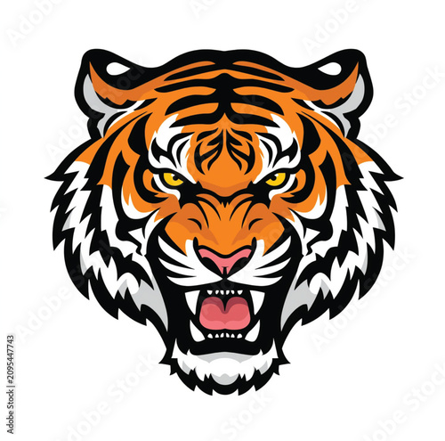 tiger head vector