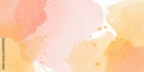 Pink peach orange watercolor abstract gradient texture background with smooth blended tones artistic design for modern creative projects