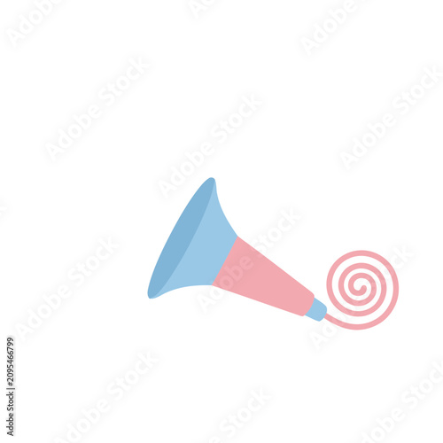 Canvastavla Party horn with spiral streamer