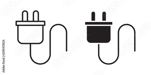 Cuadro en lienzo Plug icon