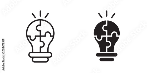 Tableau sur toile Problem solving icon