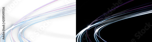 Canvas-taulu Abstract light trails background with futuristic glowing speed motion lines