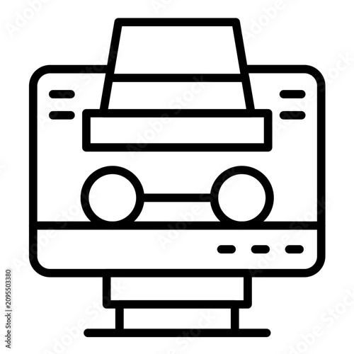 Canvas Print Spy Icon