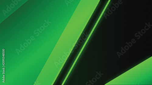 Abstract green and black diagonal stripes background