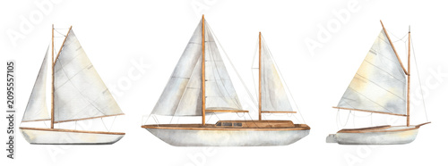 Photos Sailing boats set